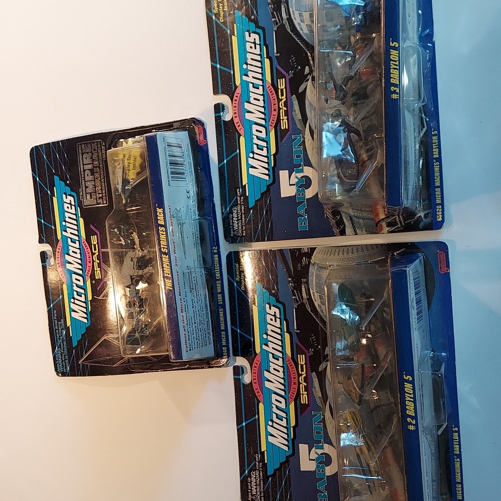 Micro machines space lot of 3 new and sealed. Star wars and Babylon 5.
